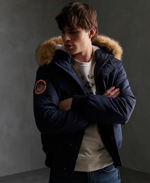 Superdry Everest Bomber Férfi Kabát Sötétkék | DQVIW4523